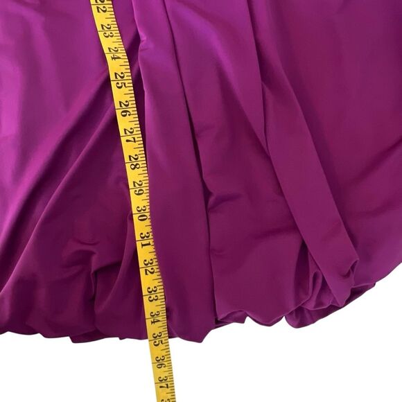 Thea Dora Womens Stretch Crystal Cocktail Dress Size 6 Magenta HOCO Prom Event - Picture 6 of 7